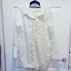 Athleta White Button down